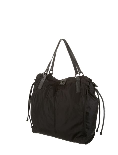 BURBERRY Nylon Buckleigh Packable Tote Black